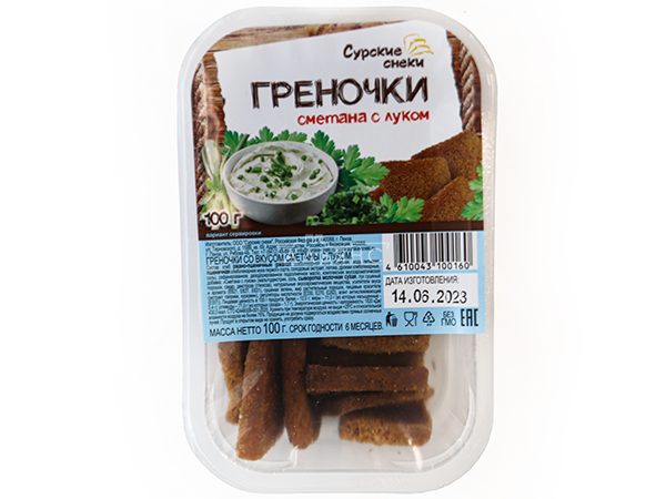 Сурские гренки Сметана с луком (100 гр) в Иваново