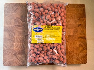 Тюлька вяленая: Арахис в глазури со вкусом буженина с чесноком