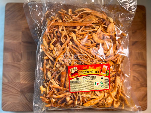 Нитка ЖАРЕНАЯ "Краб" Oktobtersnak 1 кг (сырный продукт) в Иваново