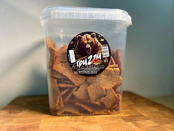 Ведро Ржаные гренки со вкусом Крылышки Барбекю (1 кг) в Иваново