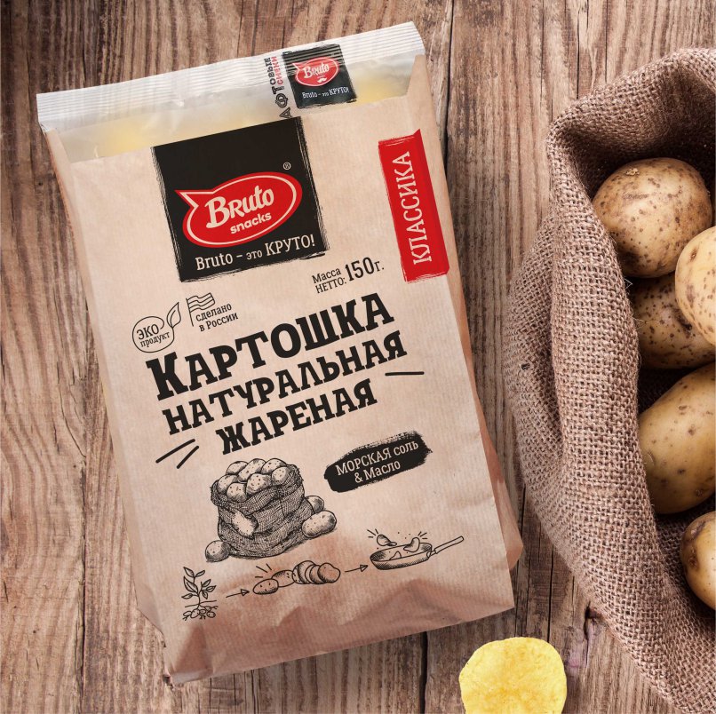 Картофель «Бруто» с солью 130 гр. в Иваново